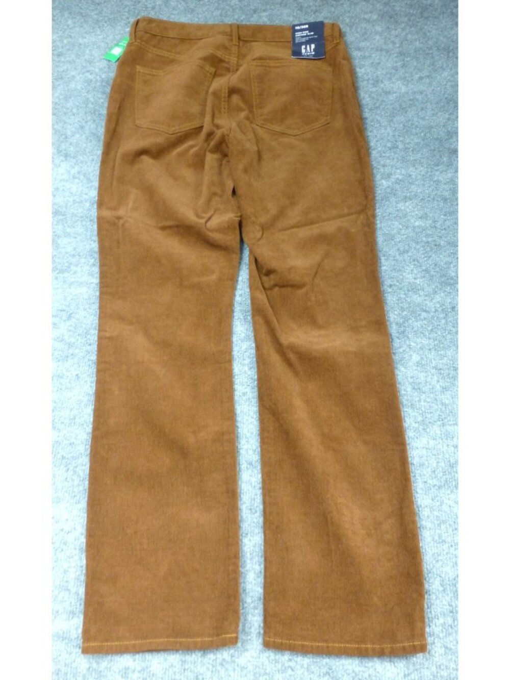 Gap Womens High Rise Vintage Slim Corduroy Pants 10/30 R Brown Stretch New With - Picture 2 of 11